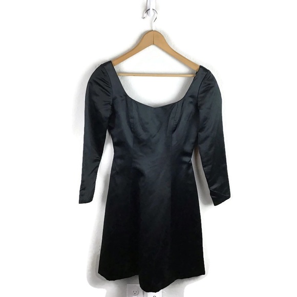 Donald Deal Dress 100% Silk A Line Long Sleeve - Picture 1 of 9